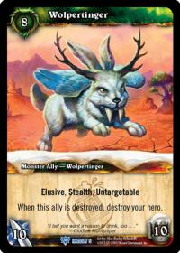 warcraft tcg foil and promo cards wolpertinger