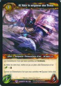 warcraft tcg war of the elements french al akir the windlord french