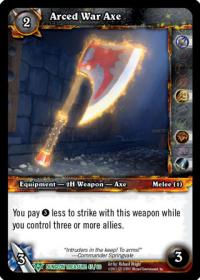 warcraft tcg dungeon deck treasure arced war axe