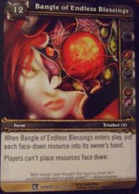 warcraft tcg fields of honor bangle of endless blessings