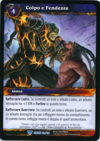 warcraft tcg crown of the heavens foreign bash and slash italian
