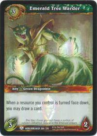 warcraft tcg foil and promo cards emerald tree warder foil