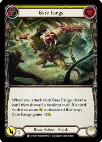flesh and blood everfest bare fangs yellow 1st edition evr rainbow foil