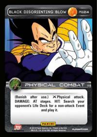 dragonball z base set dbz black disorienting blow foil