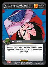 dragonball z base set dbz black reflection foil