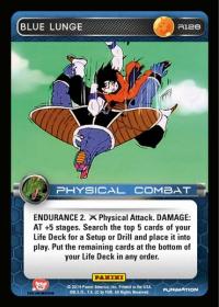 dragonball z base set dbz blue lunge foil