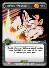 dragonball z base set dbz gohan s masenko foil