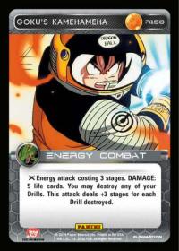 dragonball z base set dbz goku s kamehameha foil