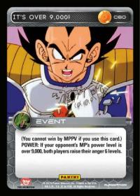 dragonball z base set dbz it s over 9000 foil