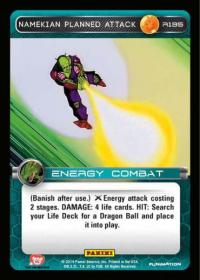 dragonball z base set dbz namekian planned attack foil