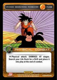 dragonball z base set dbz orange searching maneuver foil