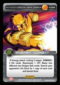 dragonball z base set dbz piccolo s special beam cannon foil