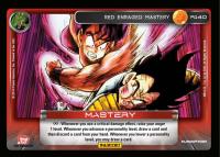 dragonball z base set dbz red enraged mastery foil