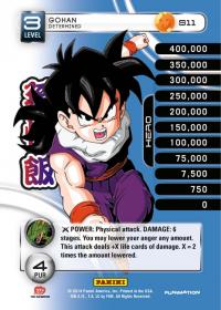 dragonball z base set dbz gohan determined