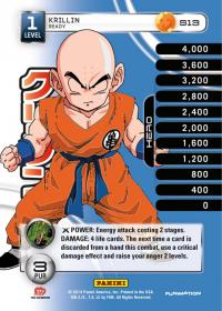 dragonball z base set dbz krillin ready