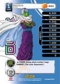 dragonball z base set dbz piccolo stoic