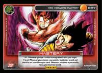 dragonball z base set dbz red enraged mastery starter