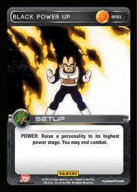 dragonball z base set dbz black power up