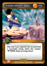 dragonball z base set dbz orange steady drill