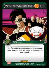 dragonball z base set dbz saiyan retaliation drill