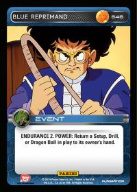 dragonball z base set dbz blue reprimand