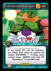 dragonball z base set dbz namekian overhead blast