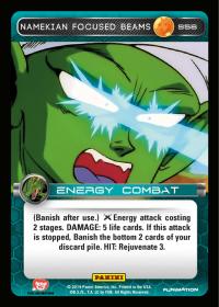 dragonball z base set dbz namekian focused beams