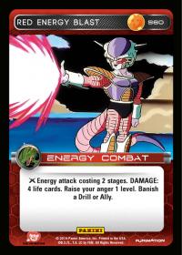 dragonball z base set dbz red energy blast