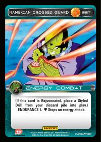 dragonball z base set dbz namekian crossed guard