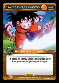 dragonball z base set dbz orange energy evasion