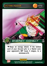 dragonball z base set dbz saiyan focus