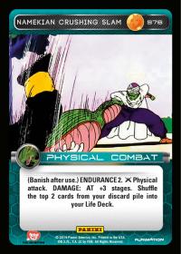 dragonball z base set dbz namekian crushing slam