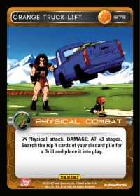 dragonball z base set dbz orange truck lift