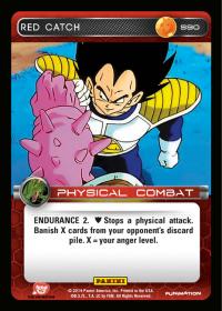 dragonball z base set dbz red catch