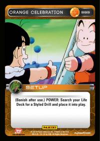 dragonball z base set dbz orange celebration