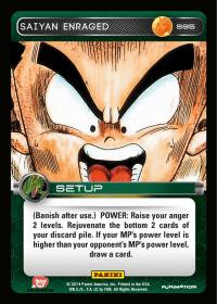 dragonball z base set dbz saiyan enraged