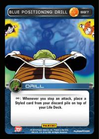 dragonball z base set dbz blue positioning drill