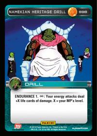 dragonball z base set dbz namekian heritage drill