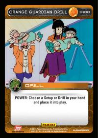 dragonball z base set dbz orange guardian drill