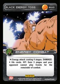 dragonball z base set dbz black energy toss