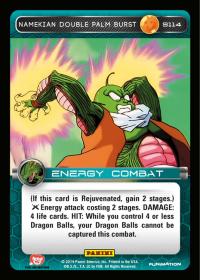 dragonball z base set dbz namekian double palm burst