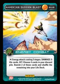 dragonball z base set dbz namekian sudden blast