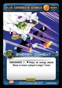 dragonball z base set dbz blue defensive stance