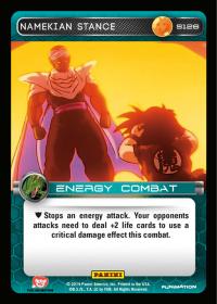 dragonball z base set dbz namekian stance