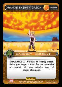 dragonball z base set dbz orange energy catch