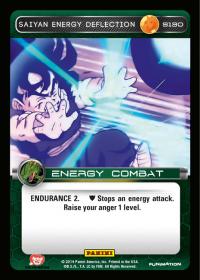 dragonball z base set dbz saiyan energy deflection