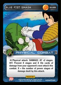 dragonball z base set dbz blue fist smash