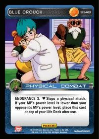 dragonball z base set dbz blue crouch