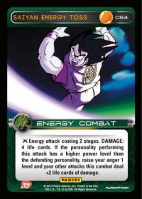 dragonball z base set dbz saiyan energy toss foil