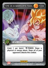dragonball z base set time is a warrior s tool
